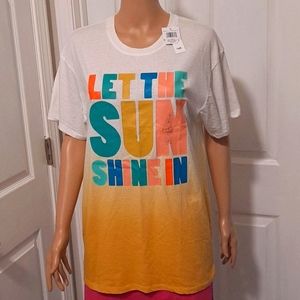 NWT Let the Sun Shine In T-shirt Small